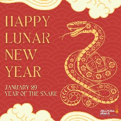 Happy Lunar New Year - January 29; Year of the Snake